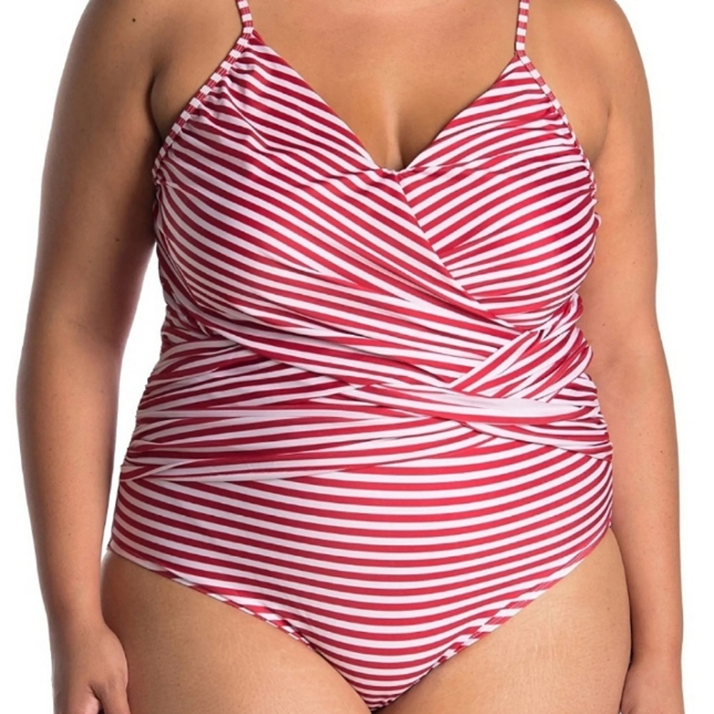 Nicole Miller Striped Bathing Suit